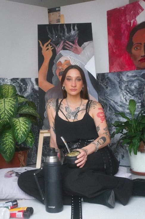 Alana Zarza Iraeta en su taller